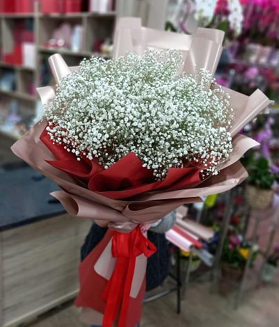 Букет цветов из: Гипсофила в Долгодеревенское
