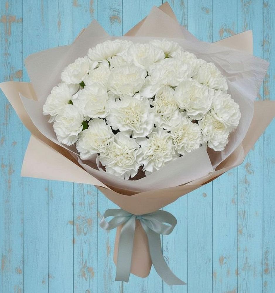 Букет цветов из: Гвоздики в Долгодеревенское