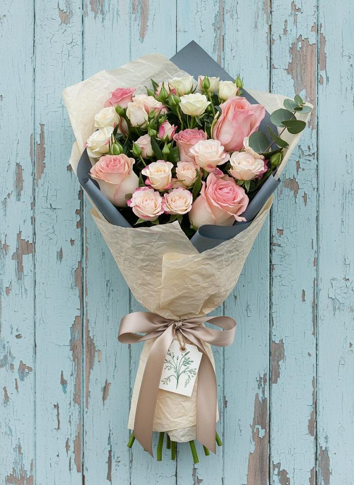 Букет цветов из: Розы в Долгодеревенское