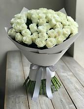 Букет 35 Белых роз в Долгодеревенское