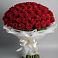 Букет 101 Красная роза Блэк Мэджик в Долгодеревенское