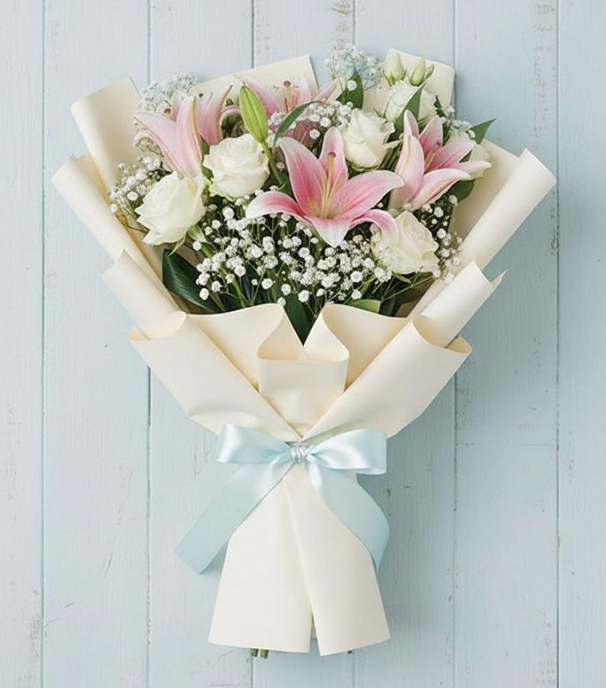 Букет цветов из: Лилии в Долгодеревенское