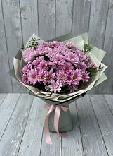 Букет цветов из:  Хризантемы #REPLACE_PRED# Долгодеревенское