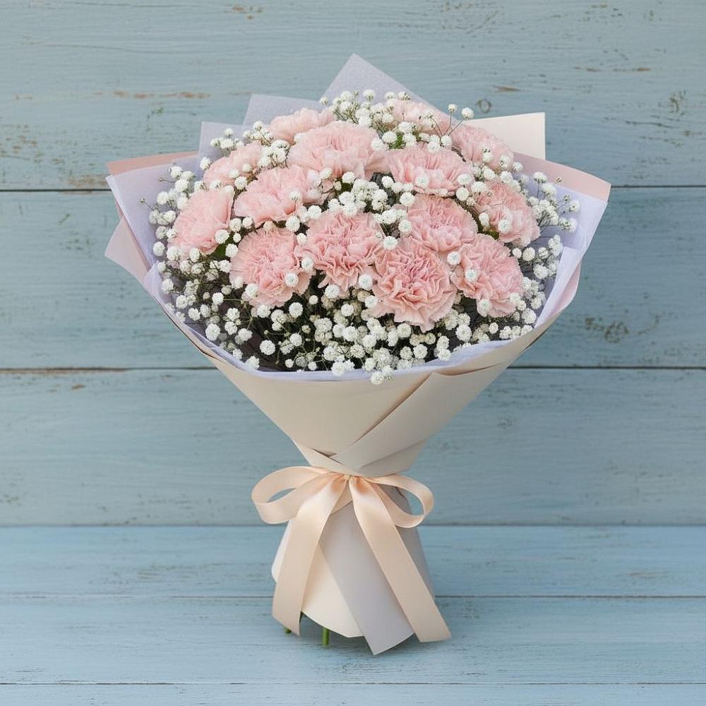 Букет цветов из: Гвоздики в Долгодеревенское