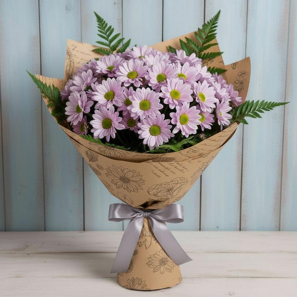 Букет цветов из: Хризантемы в Долгодеревенское