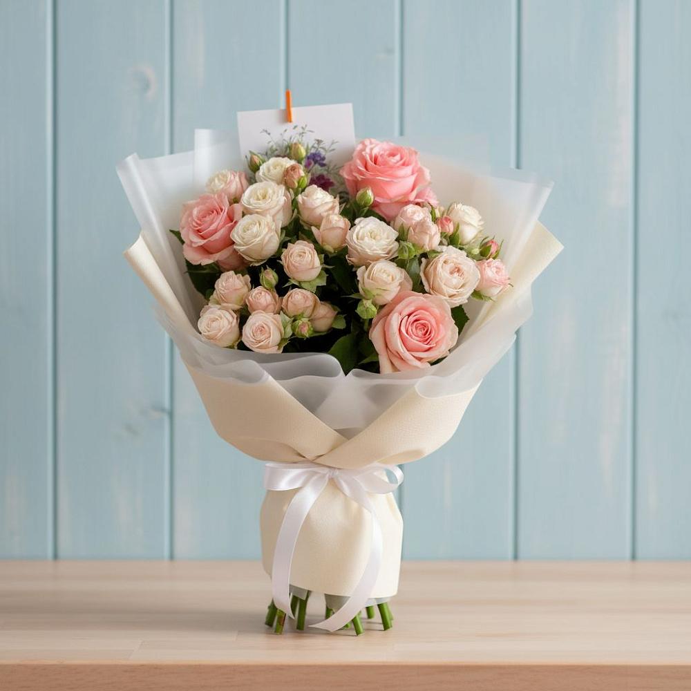 Букет цветов из: Розы в Долгодеревенское