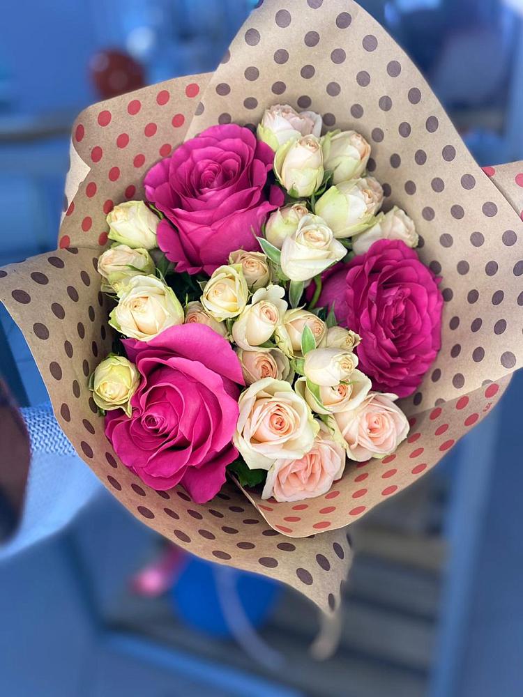 Букет цветов из: Розы в Долгодеревенское