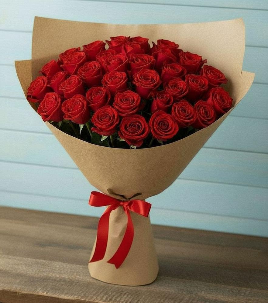 Букет Красные розы Милано в Долгодеревенское
