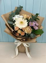 Букет цветов из:  Герберы и Хризантемы в Долгодеревенское