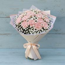 Букет цветов из:  Гвоздики в Долгодеревенское