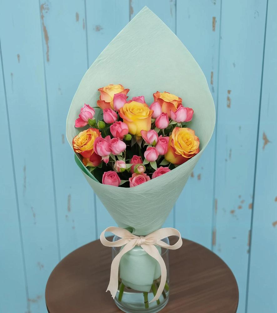 Букет цветов из: Розы в Долгодеревенское