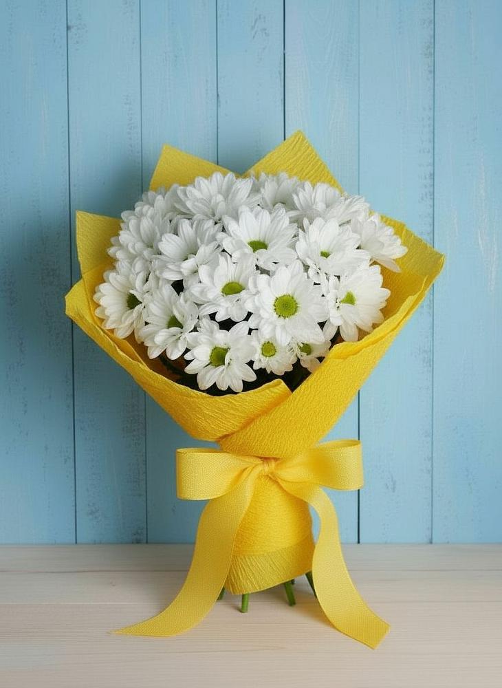 Букет цветов из: Хризантемы в Долгодеревенское