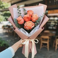 Букет цветов из:  Розы в Долгодеревенское