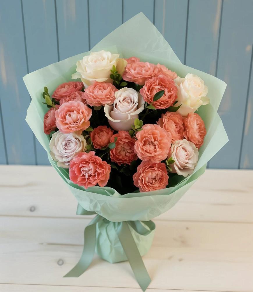 Букет цветов из: Розы в Долгодеревенское