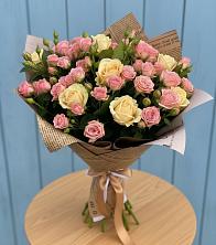 Букет цветов из:  Розы в Долгодеревенское