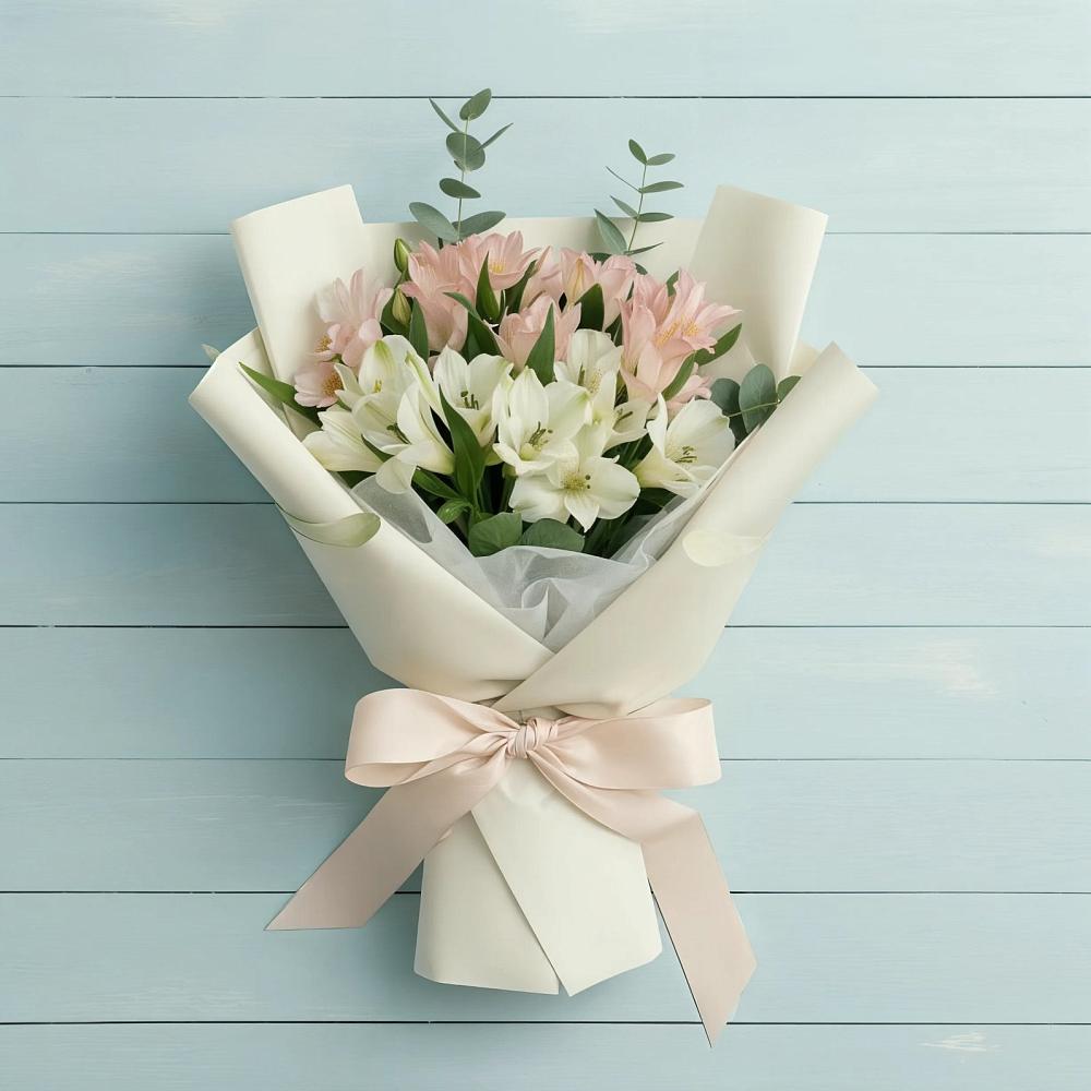 Букет цветов из: Альстромерии в Долгодеревенское