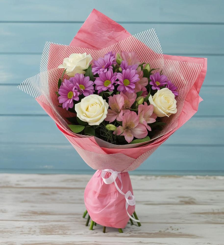 Букет цветов из: Герберы в Долгодеревенское