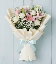 Букет цветов из:  Лилии в Долгодеревенское