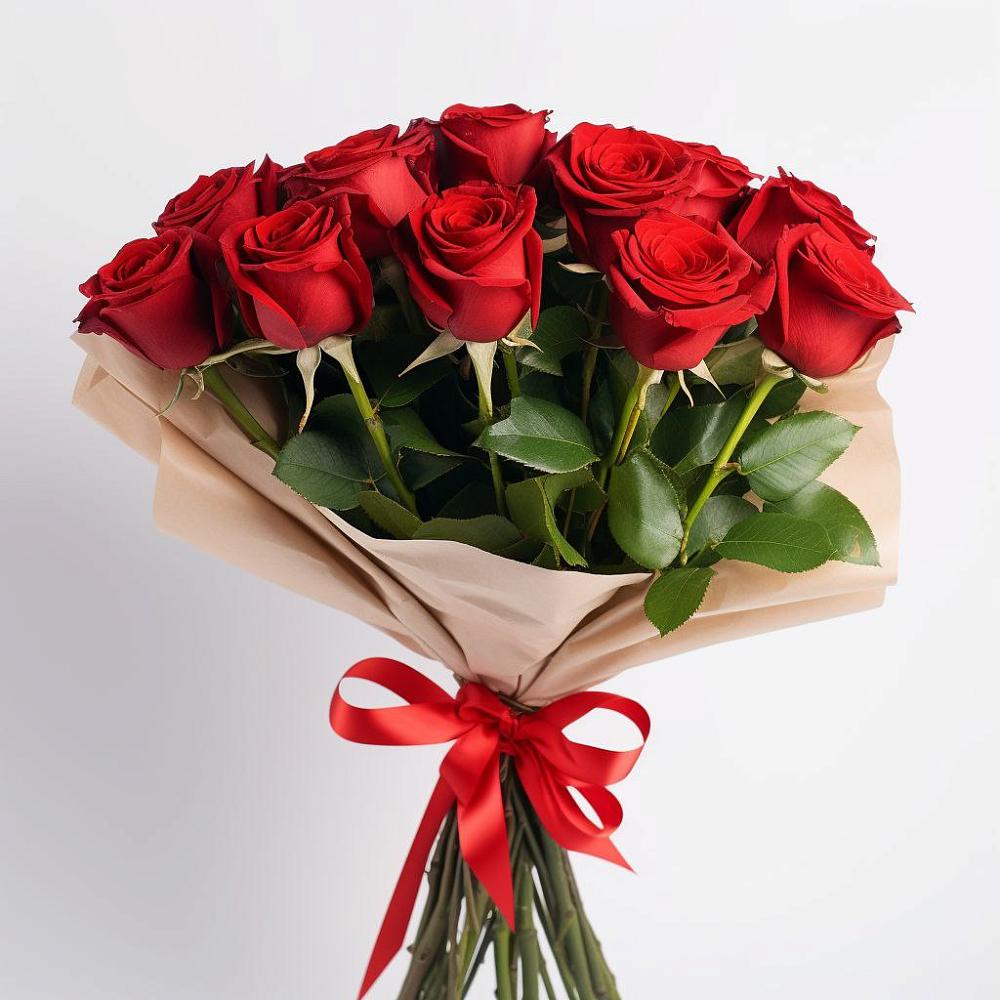 Букет 11 Красных роз Эдлесс Лав в Долгодеревенское
