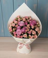 Букет цветов из:  Розы #REPLACE_PRED# Долгодеревенское