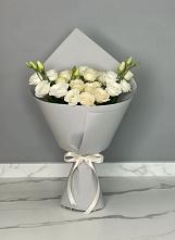 Букет цветов из:  Розы и Лизиантусы #REPLACE_PRED# Долгодеревенское